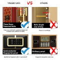 Jewelry luxury interior fingerprint touch keypad top safes